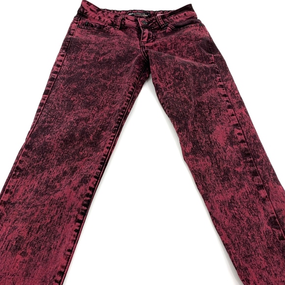 Lovesick Raspberry Acid Wash Denim Jeans - Picture 4 of 7
